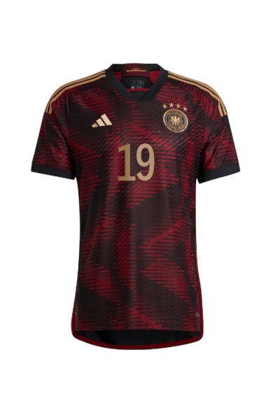 Fotbalové Dres Německo Leroy Sane #19 Venkovní Oblečení MS 2022 Krátký Rukáv